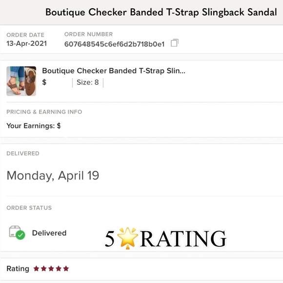 Boutique Checker Banded T-Strap Slingback Sandal - Picture 5 of 7